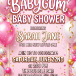 15 Best Bubblegum Baby Shower Invitation Templates She's Ready to Pop!