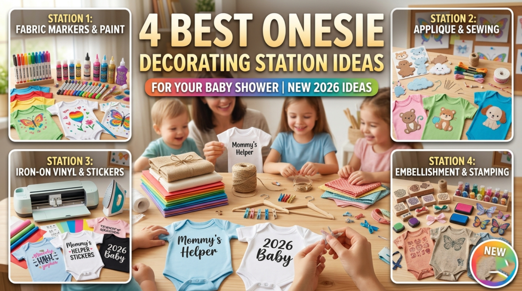 4 Best Onesie Decorating Station Ideas for Your Baby Shower in 2026