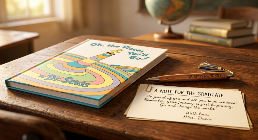 A-pristine-copy-of-the-Dr.-Seuss-book-Oh-the-Places-Youll-Go-sitting