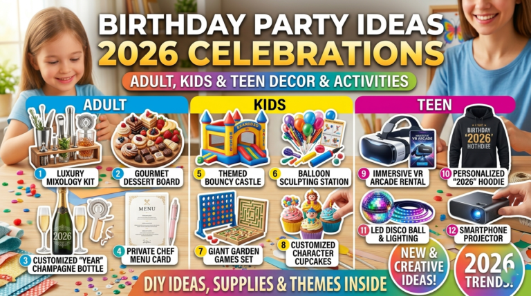 Birthday Party Ideas 2026 Adult, Kids & Teen Celebrations