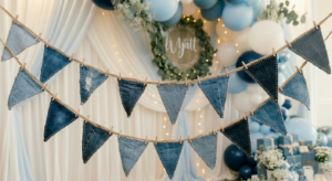 DIY Denim Bunting Banner