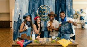 Denim Photo Booth Setup