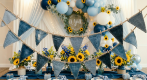 Denim + Sunflowers Theme