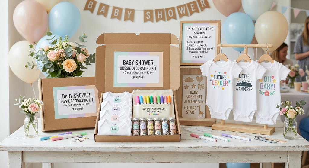 4 Ways to Make a Onesie Decorating Station