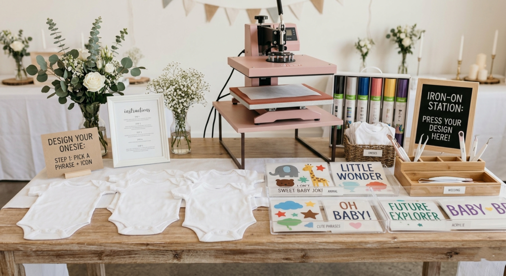 4 Ways to Make a Onesie Decorating Station