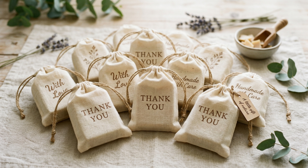 Ideas for Wrapping Homemade Soap Favors | Burlap & Lace