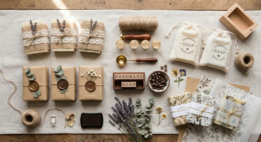 Ideas for Wrapping Homemade Soap Favors | Burlap & Lace