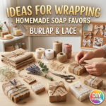 Ideas for Wrapping Homemade Soap Favors Burlap & Lace