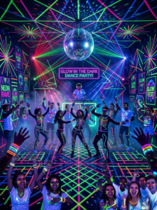 glow in the dark dance party,