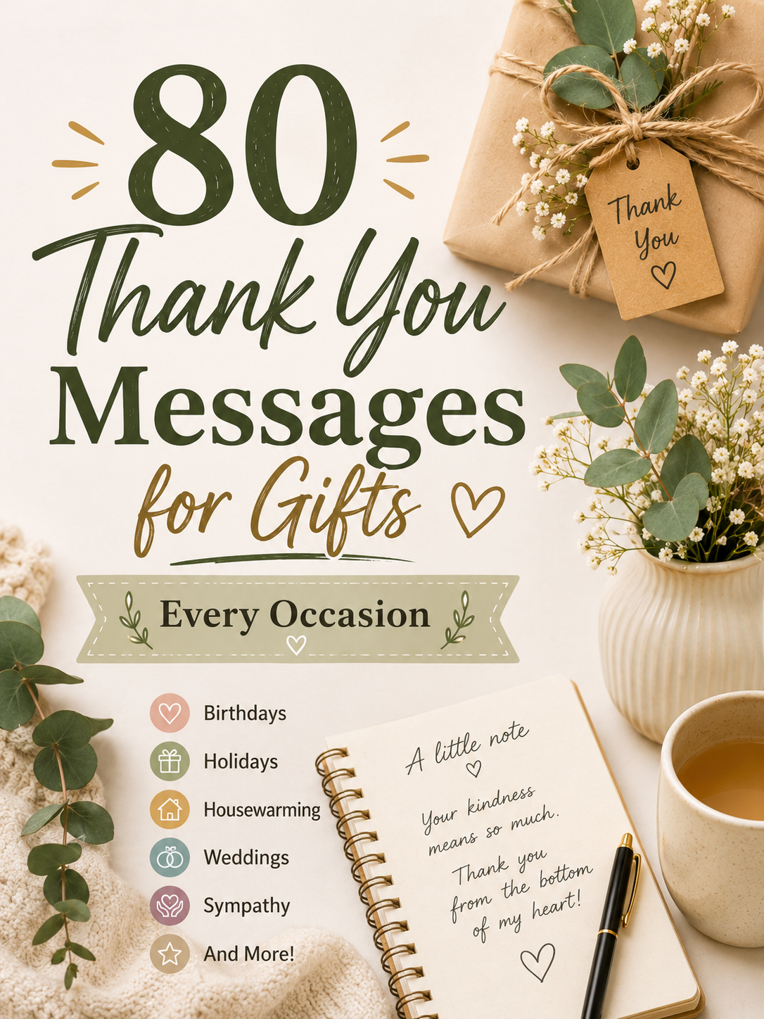 80 Thank You Messages for Gifts — Every Occasion