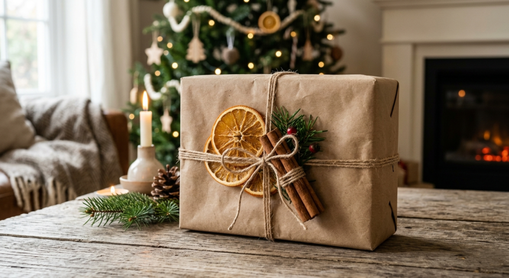 Brown Kraft Paper & Dried Citrus Slices