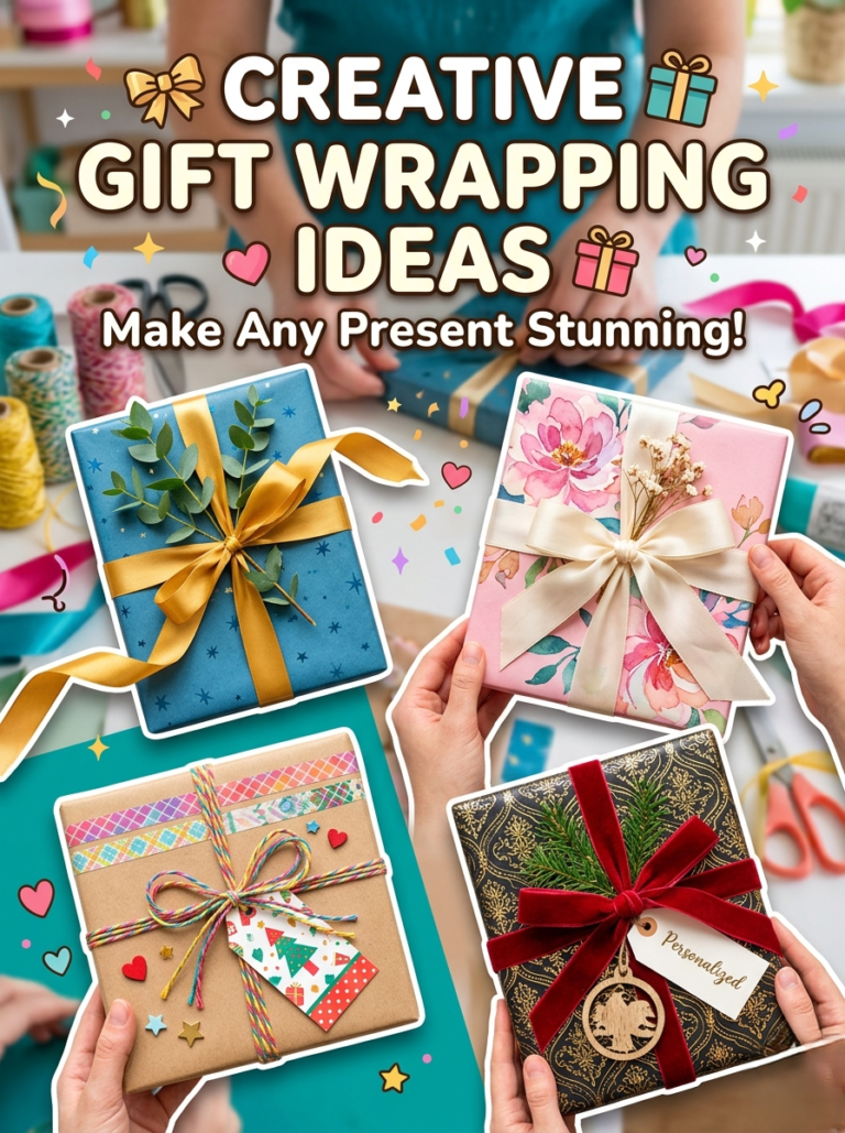 Creative Gift Wrapping Ideas That Make Any Present Stunning