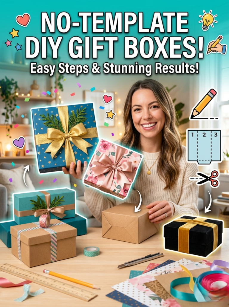 How to Make a DIY Gift Box Without a Template