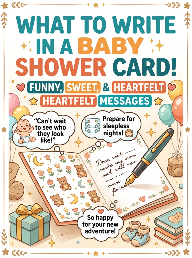 What to write in a baby shower card — funny, sweet and heartfelt messages