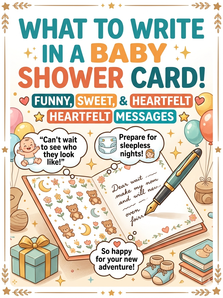 What to write in a baby shower card — funny, sweet and heartfelt messages