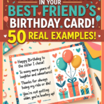 What to write in a birthday card for your best friend (50 real examples)