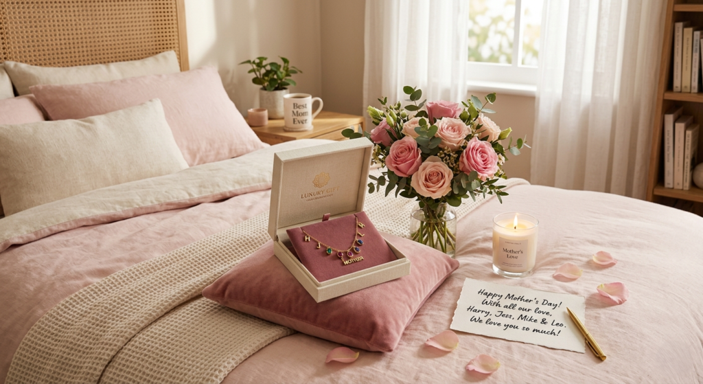 luxury gift box opened