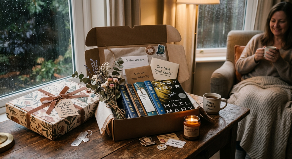 wrapped book subscription gift box