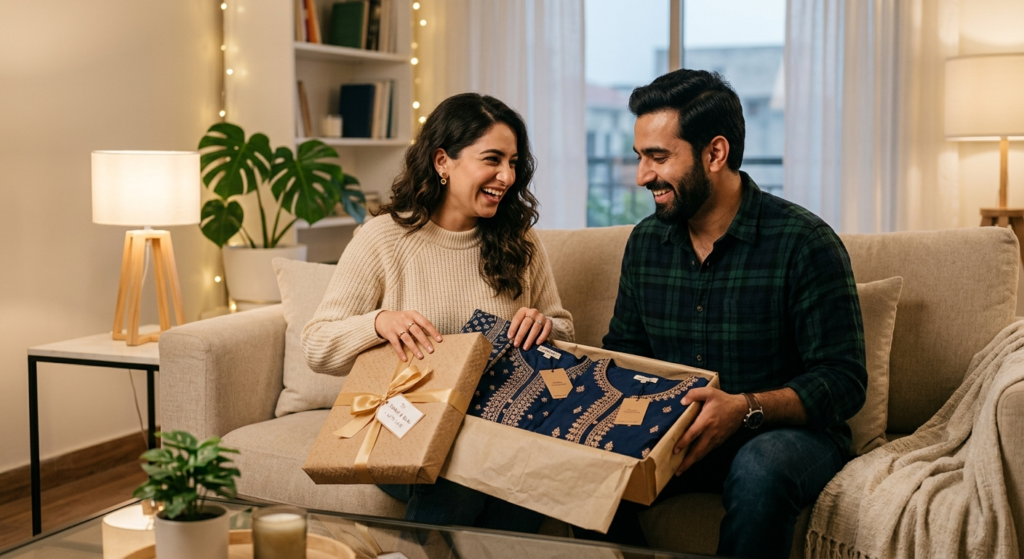 wrapped gift box