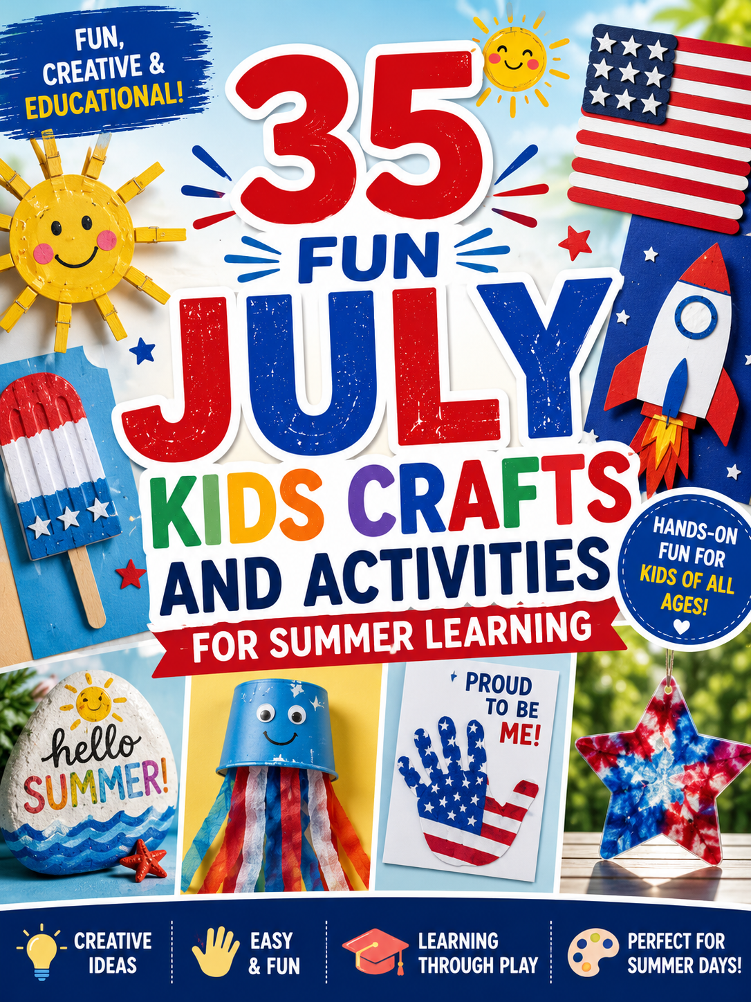 35 Fun July Kids Crafts and Activities for Summer Learning
