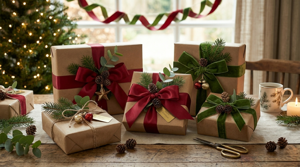Beautiful Christmas gift boxes
