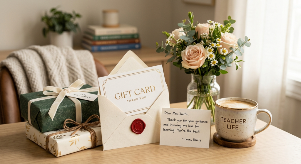 Beautiful gift card presentation