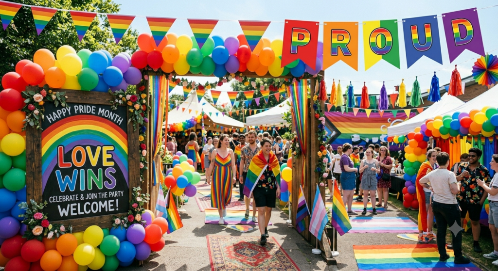 pride celebration decorations