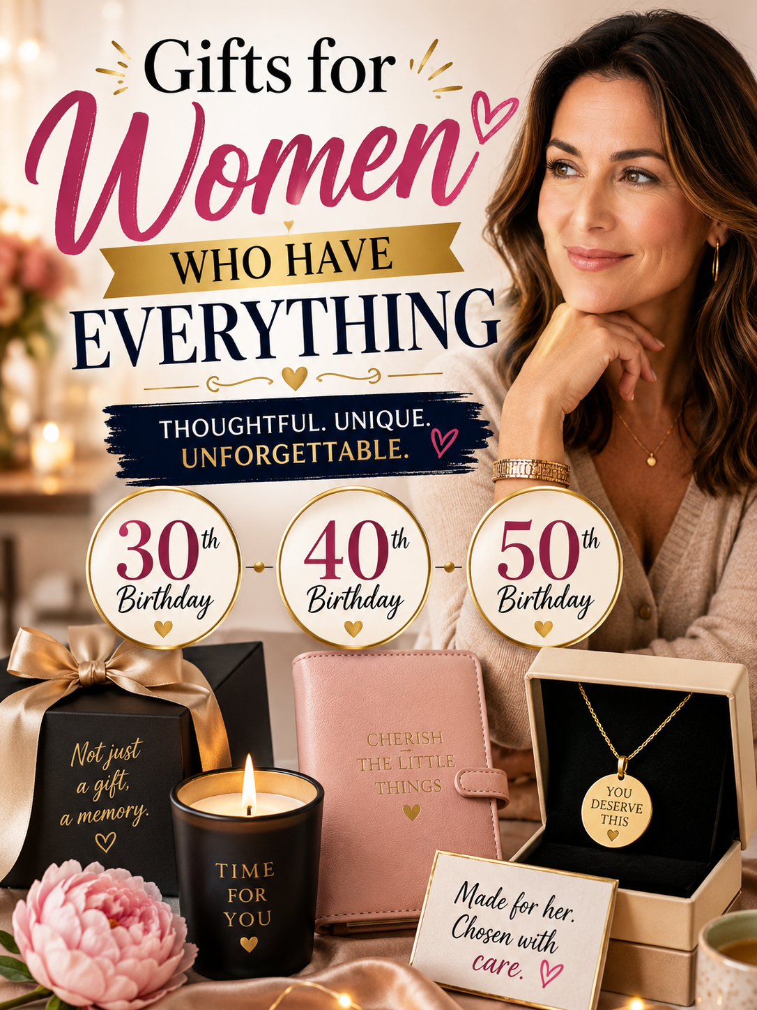 Gifts for Women Who Have Everything — 30th, 40th and 50th Birthday Ideas