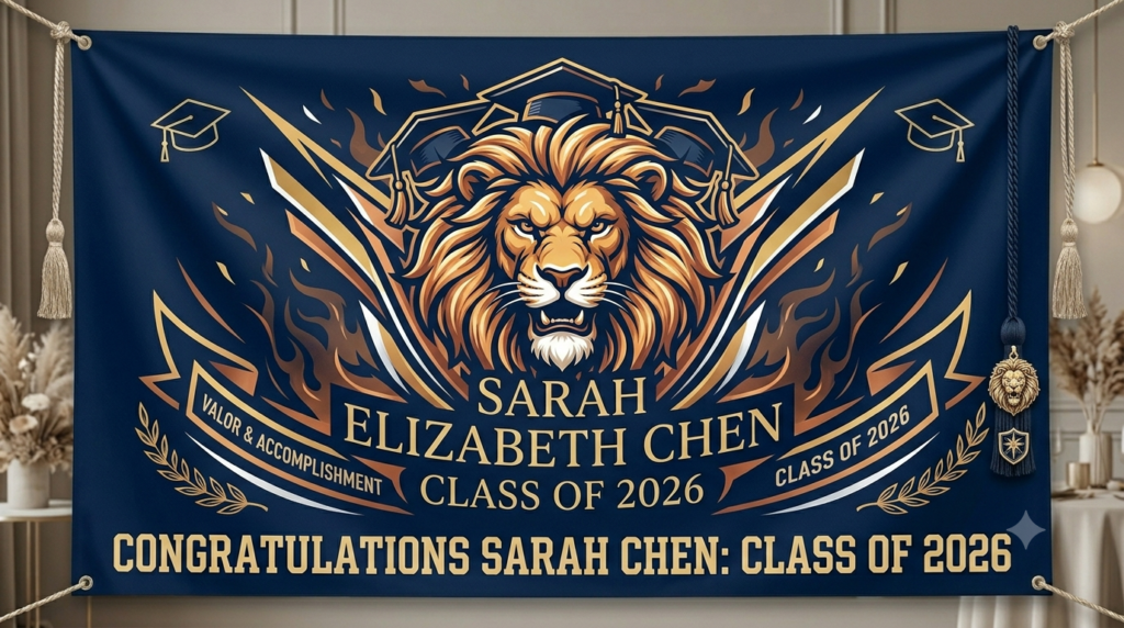 Glitter and Confetti Celebration Sign