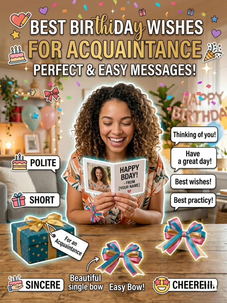 Best Short Birthday Wishes for Acquaintance: Perfect & Easy Messages
