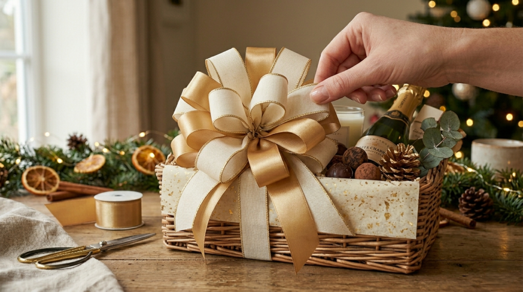Luxury florist-style ribbon bow