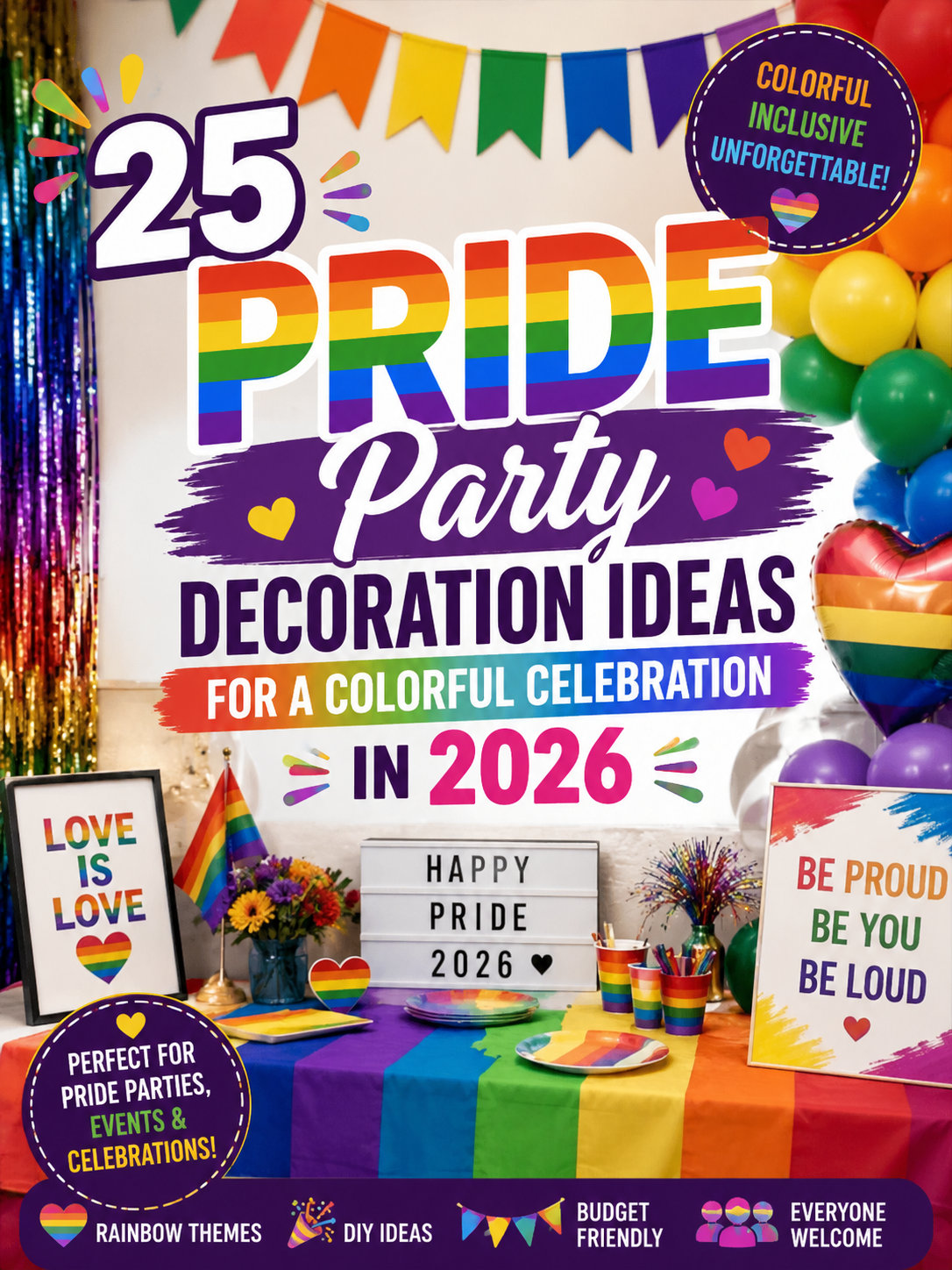 Pride Party Decoration Ideas for a Colorful Celebration in 2026
