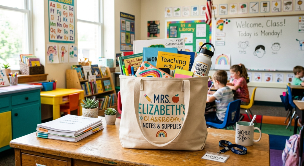 Stylish canvas tote bag