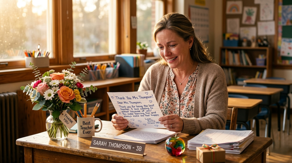 handwritten thank-you letter