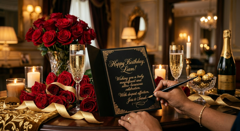 ultra-luxury birthday greeting